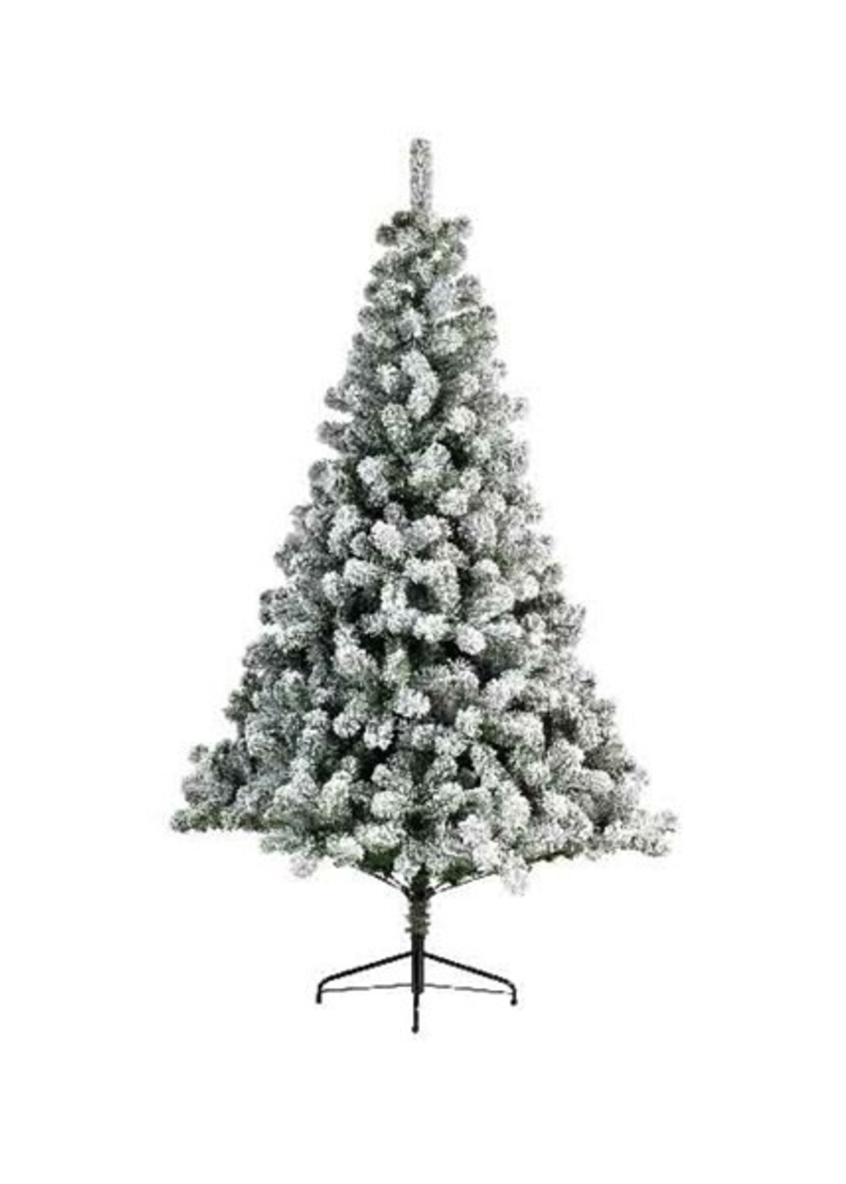 Everlands Kunstkerstboom Imperial Pine besneeuwd 150cm hoog verlicht met 170 geintegreerde warmwitte LED lamp