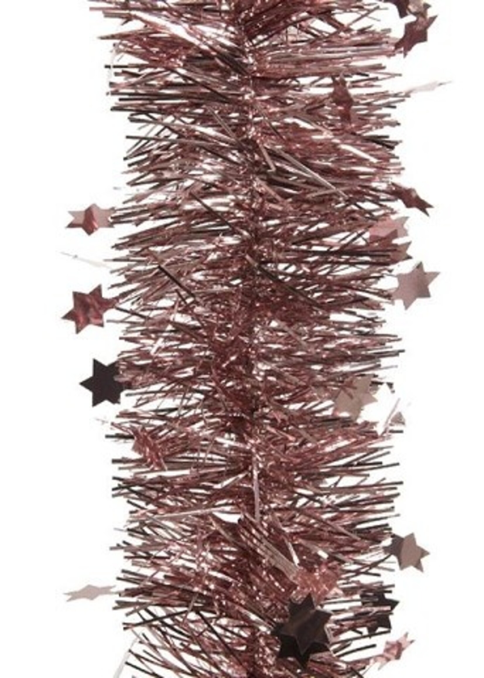 Guirlande lametta ster glans Ø10x270cm Velours roze