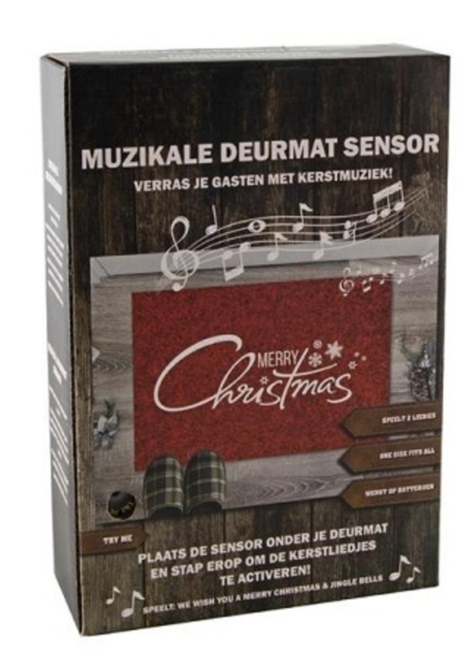 Muzikale deurmatsenor 35x25cm 2xAA incl