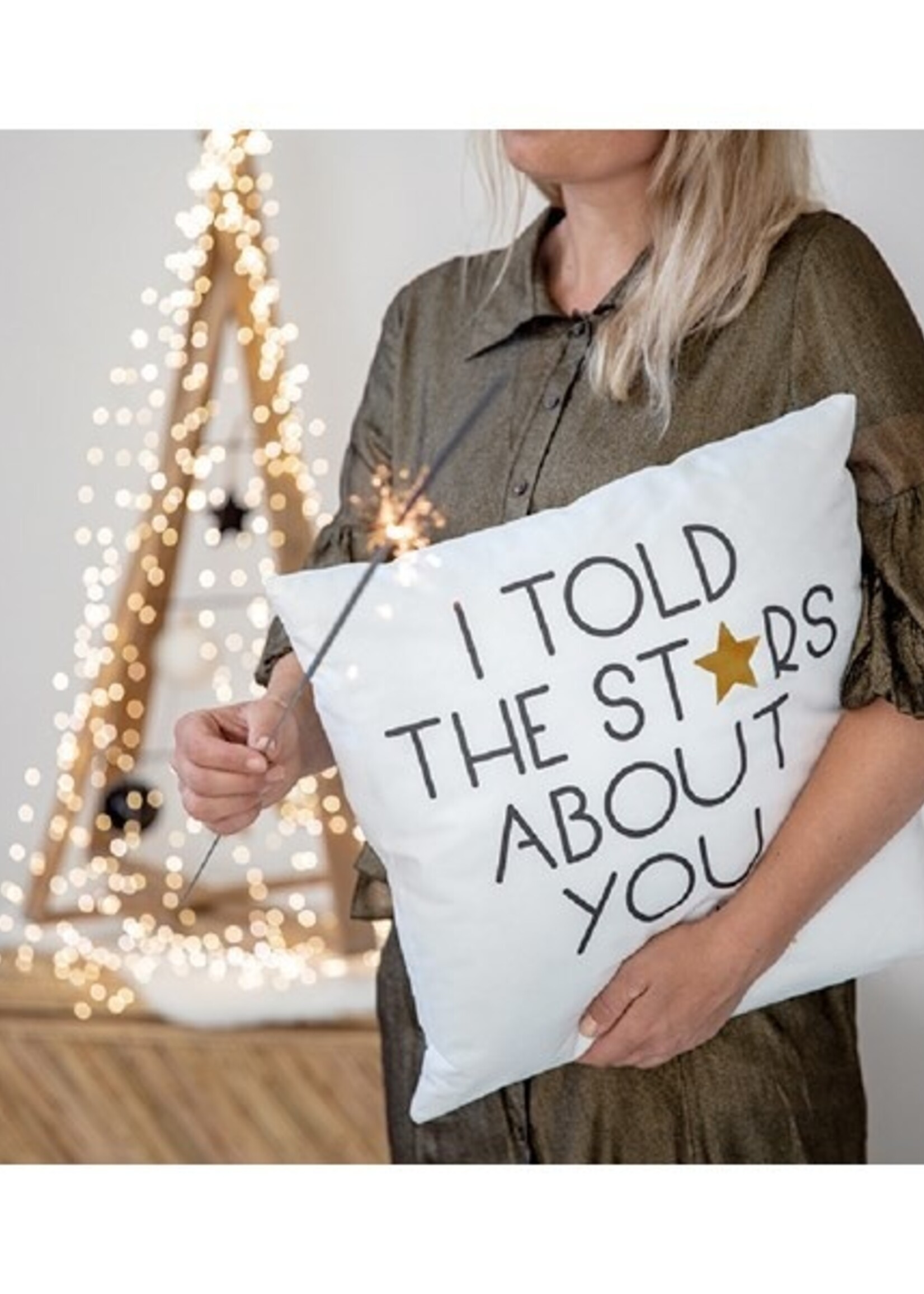 kerstboom vurenhout met metalen lijnen 114x22x64cm