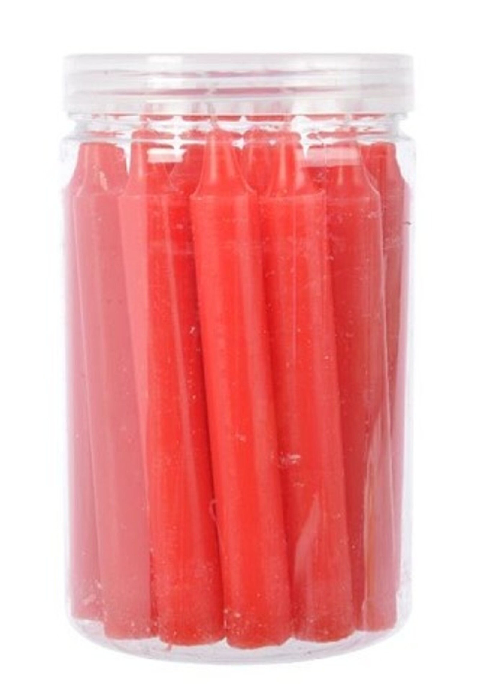 Kerstboomkaarsjes rood 1,3x10.5 cm