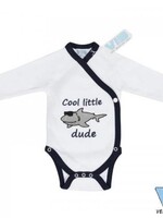 ROMPER COOL LITTLE DUDE WIT-NAVY