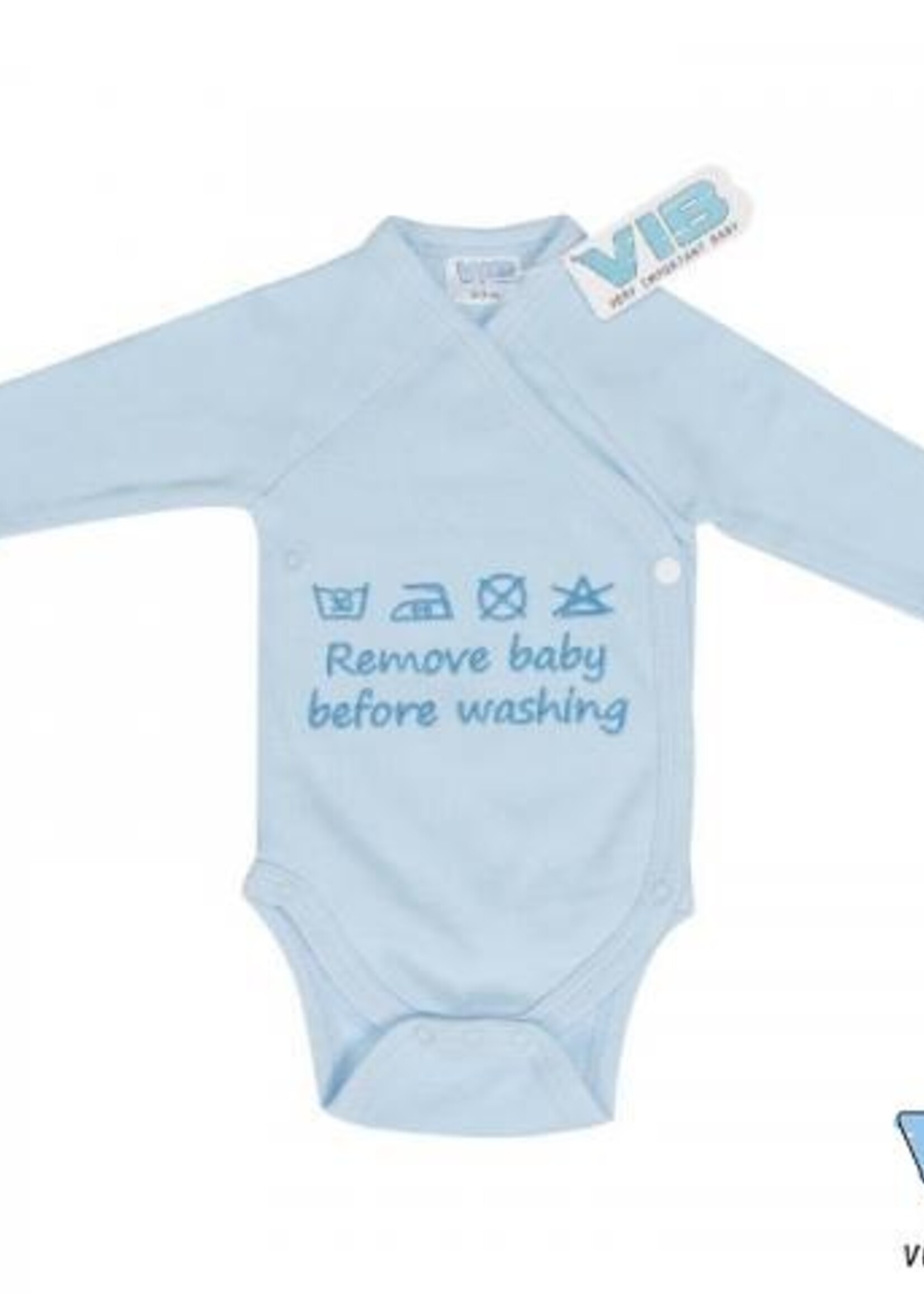 ROMPER REMOVE BABY BEFORE WASHING BLAUW