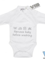 ROMPER REMOVE BABY BEFORE WASHING WIT