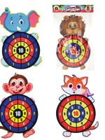 Toi Toys Dieren klittenband dartbord met 3 ballen