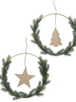 Boltze Home Decohanger kerst Cara dia 35cm