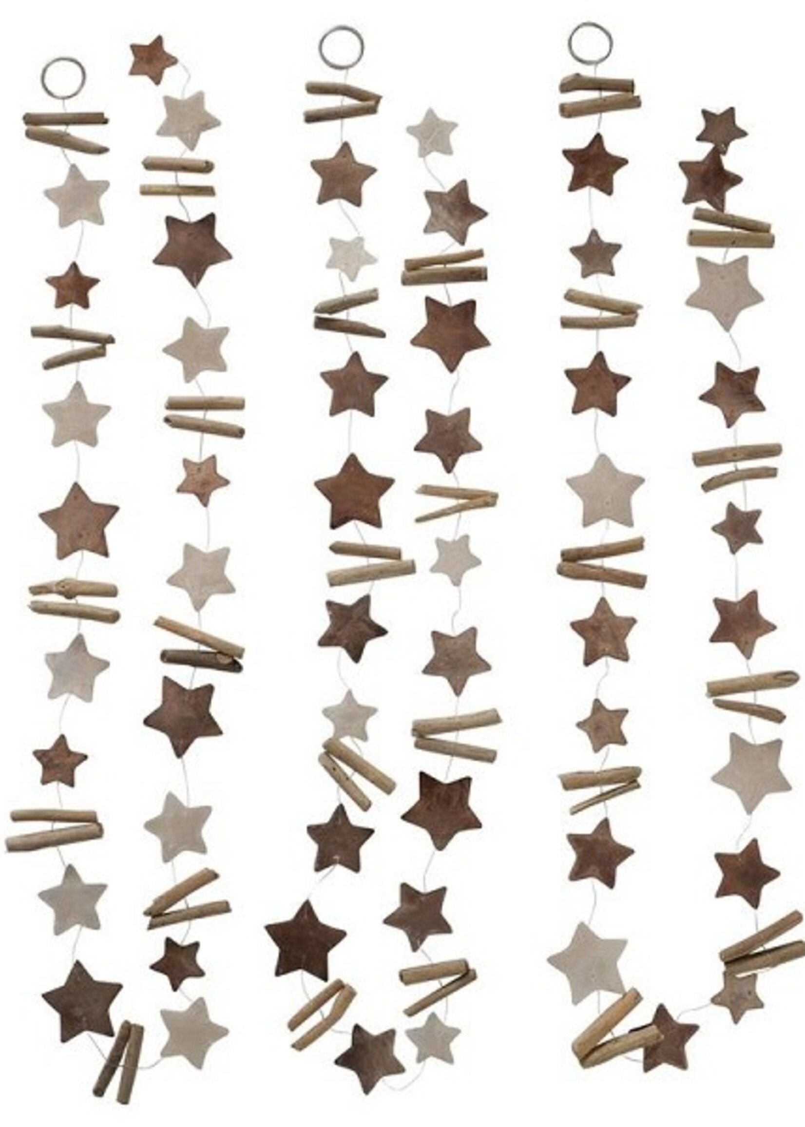 Boltze Home Capiz met drijfhout guirlande L180cm