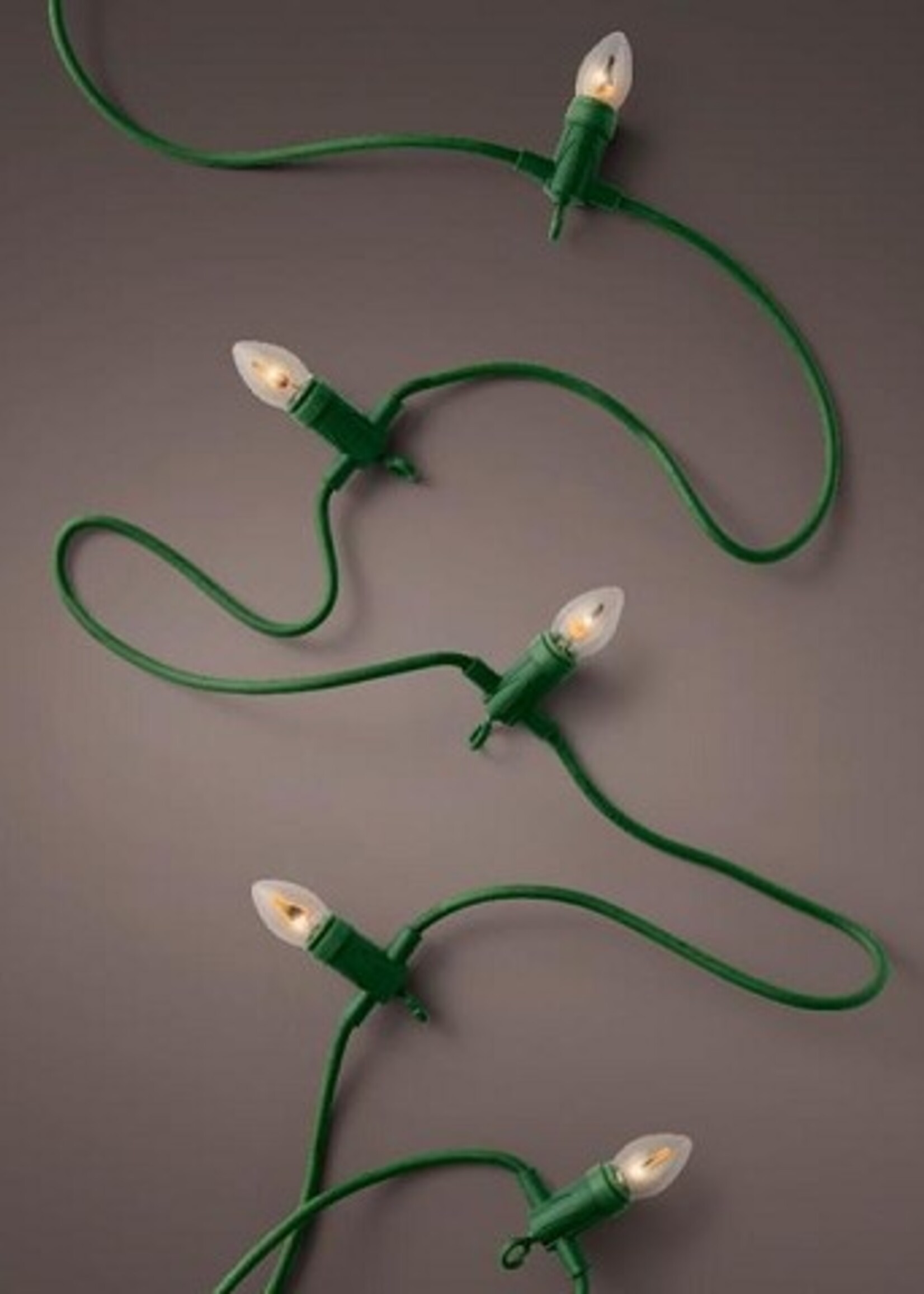 Lumineo Kaarsverlichting met vlam effect 10 Lampen 396cm lang