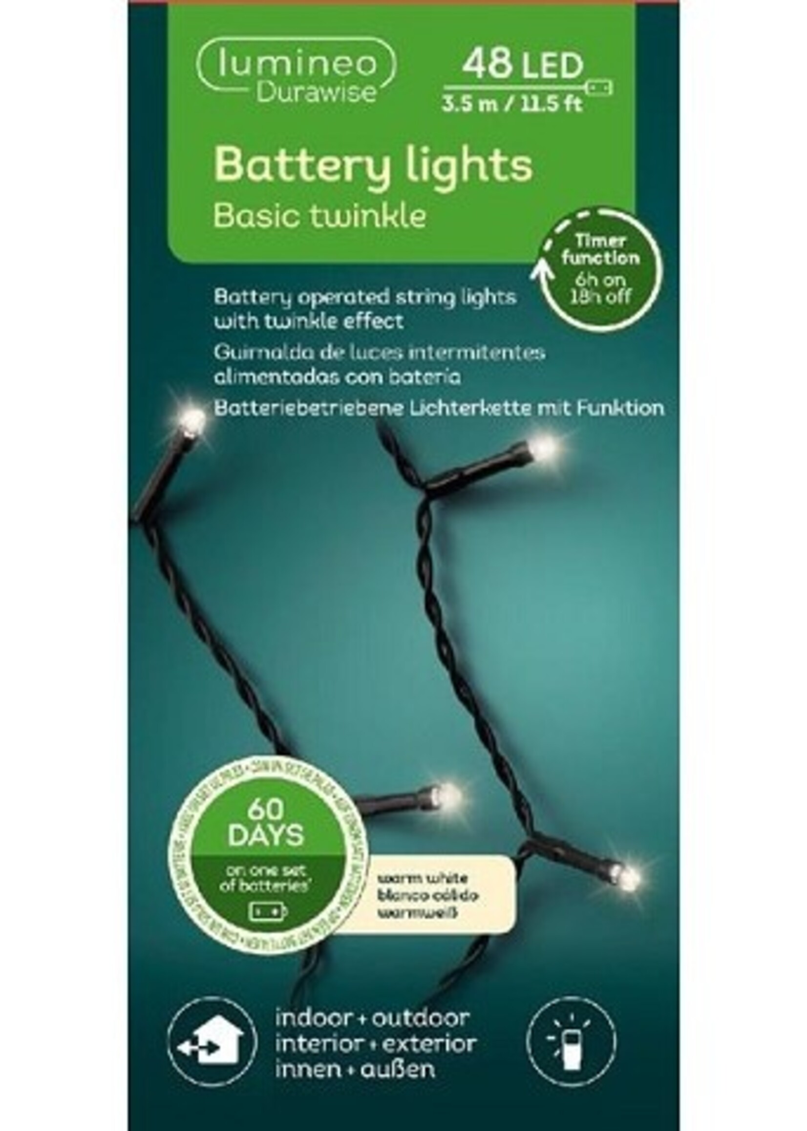 Lumineo Durawise basic LED lights 48L-350cm warmwit