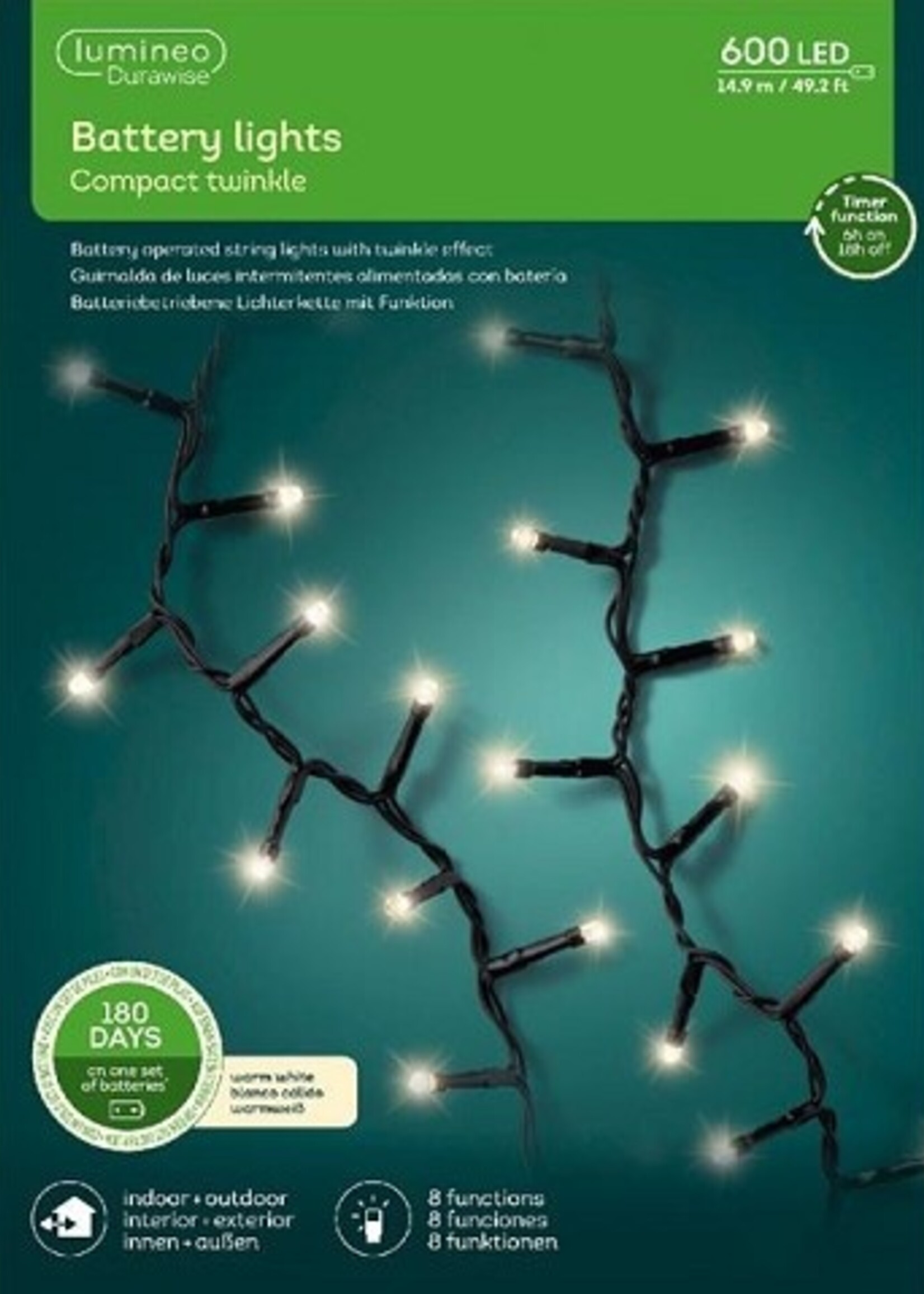 Lumineo Durawise LED compact lights 600L-1798cm warmwit