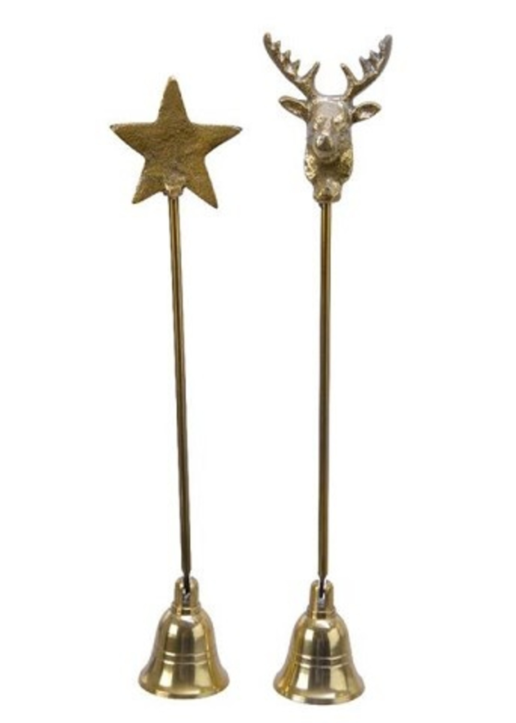 Decoris Kaarsendover van aluminium 26cm in goud.