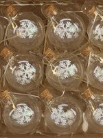 Streng verlichting Ball sneeuwvlok 12 LED lampen dia4x150cm exclusief batterijen 2xAA