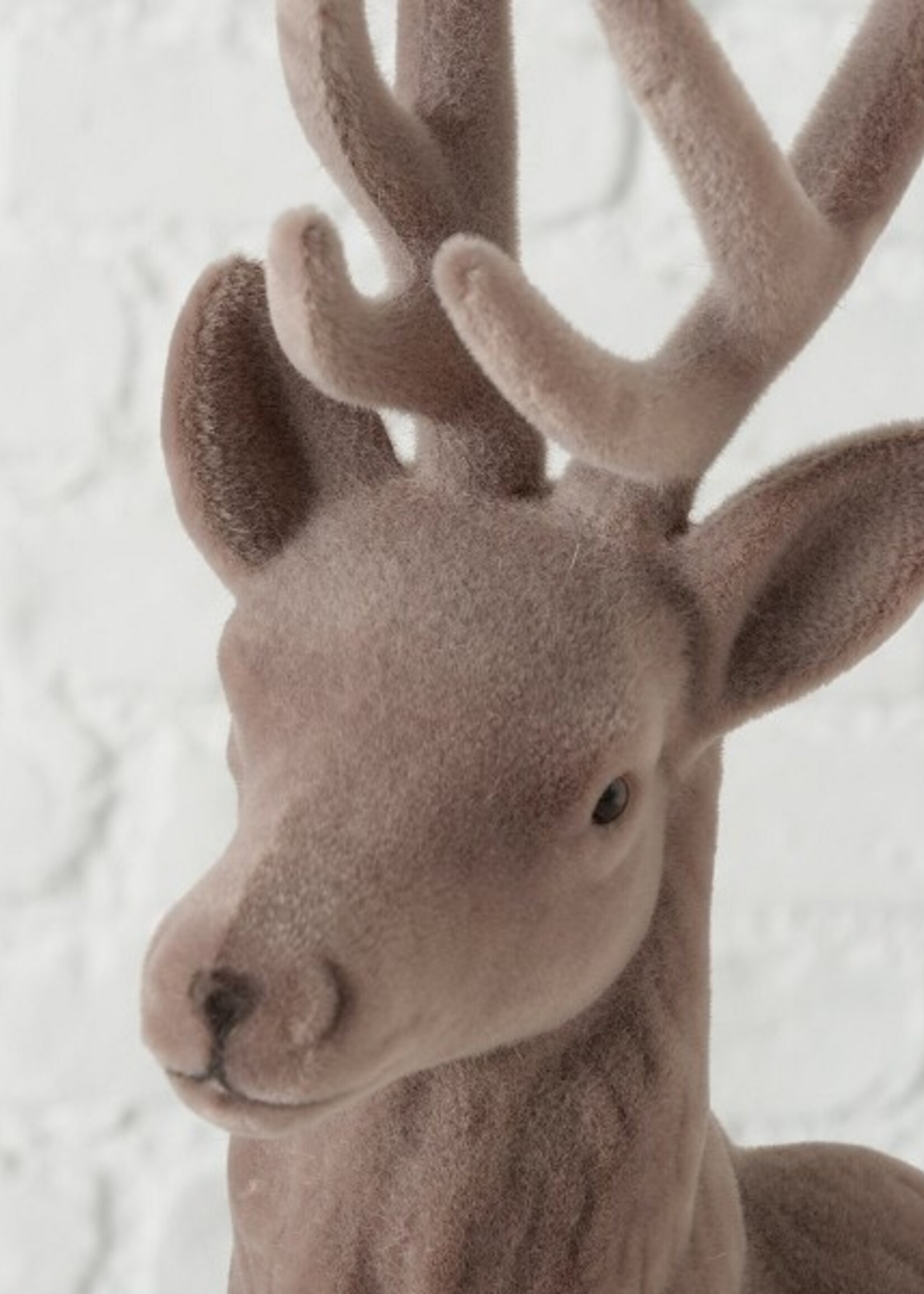 Boltze Home Hert Josa H40cm bruin flock