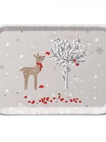 Ambiente Tray Melamine Sniffing Deer 13x21cm