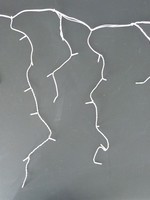 Lumineo LED's koppelbare ijspegelverlichting warm wit 735cm-250L(Wit snoer). Inclusief startsnoer(groene kabel)