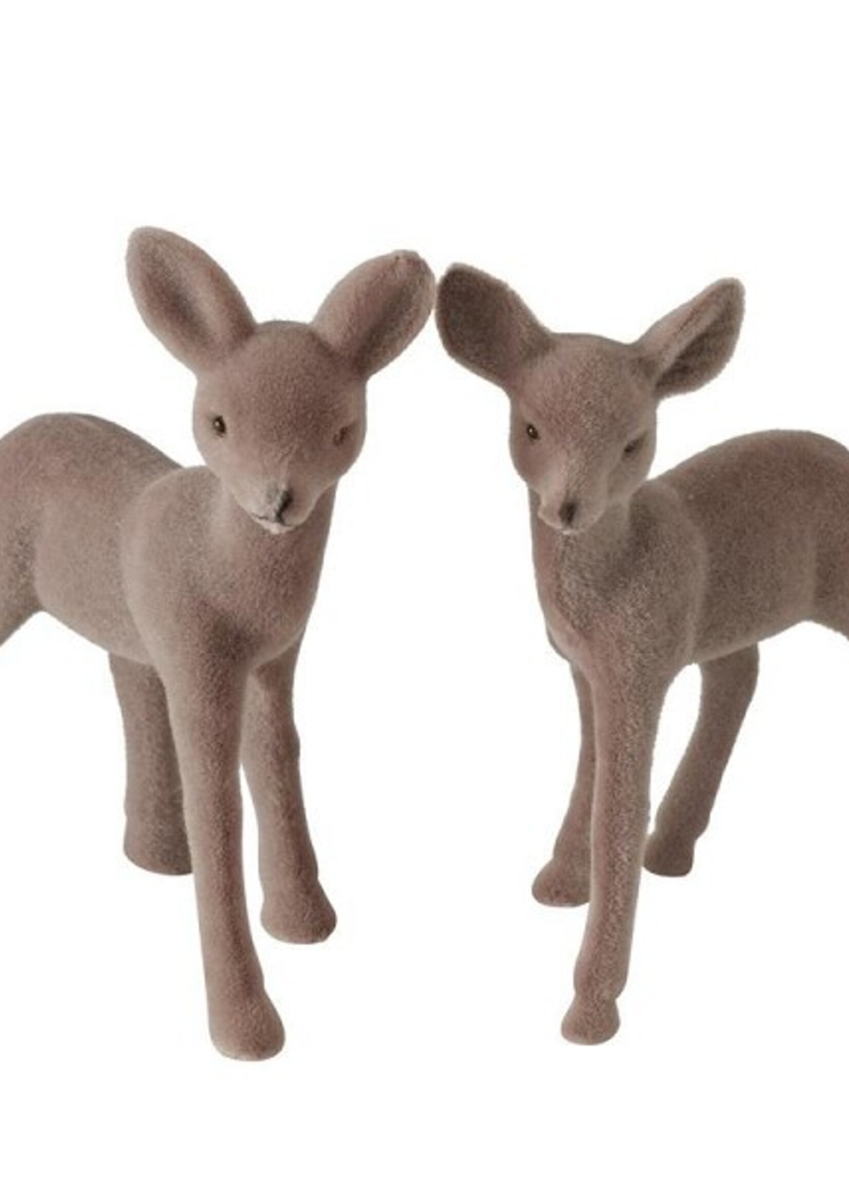 Boltze Home Hert Nelle 2-delig bruin H15cm