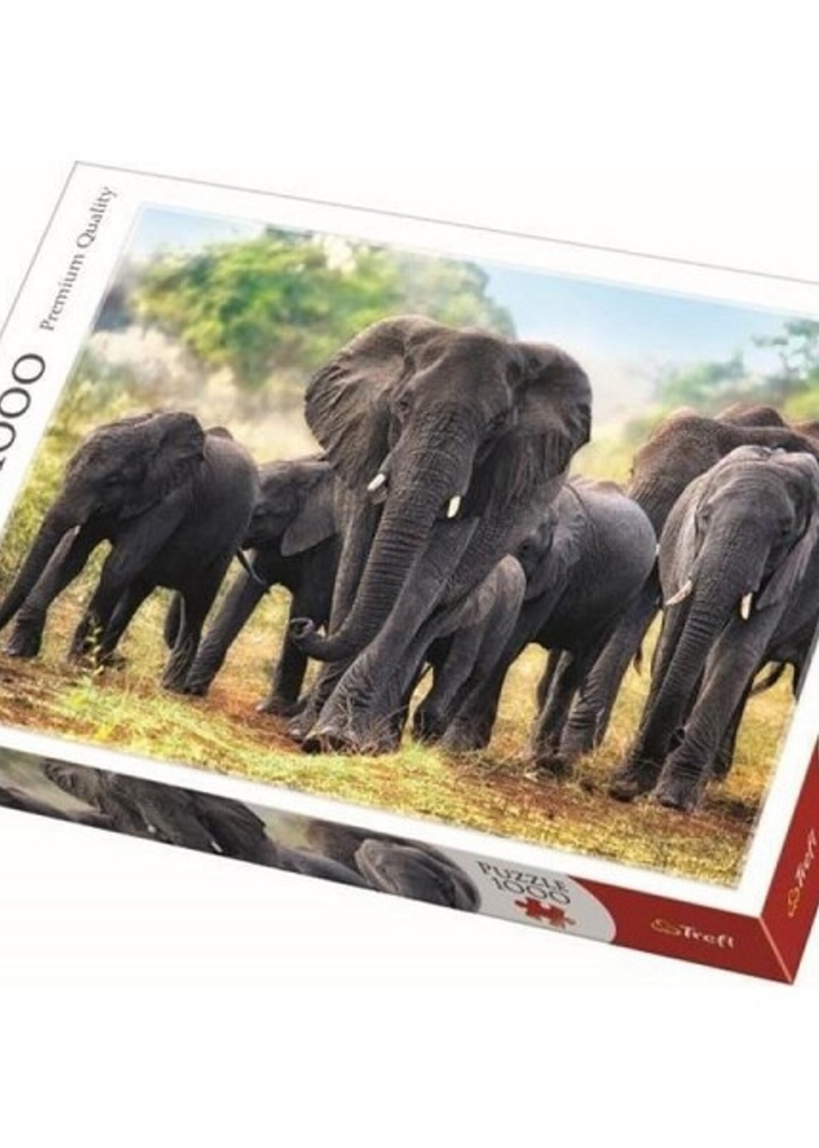 Puzzel Afrikaanse olifanten 1000 stukjes