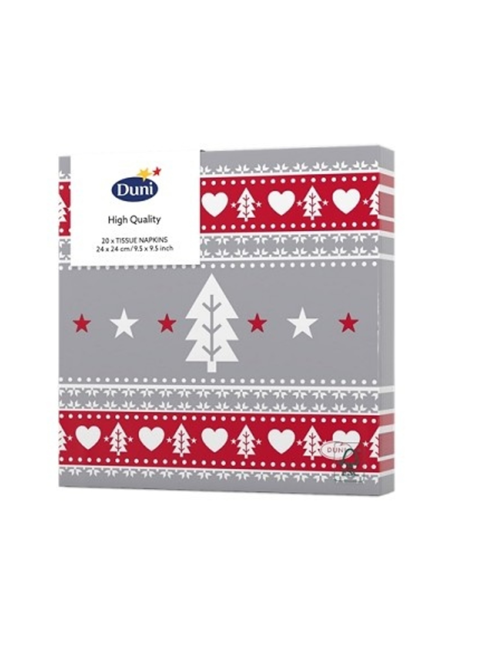 Duni Servetten Sweden 24x24cm 3-laagstissue FSC pak a 20 servetten