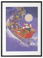 Grafix Diamond Painting kerst slee 30x40cm (eclusief lijst)
