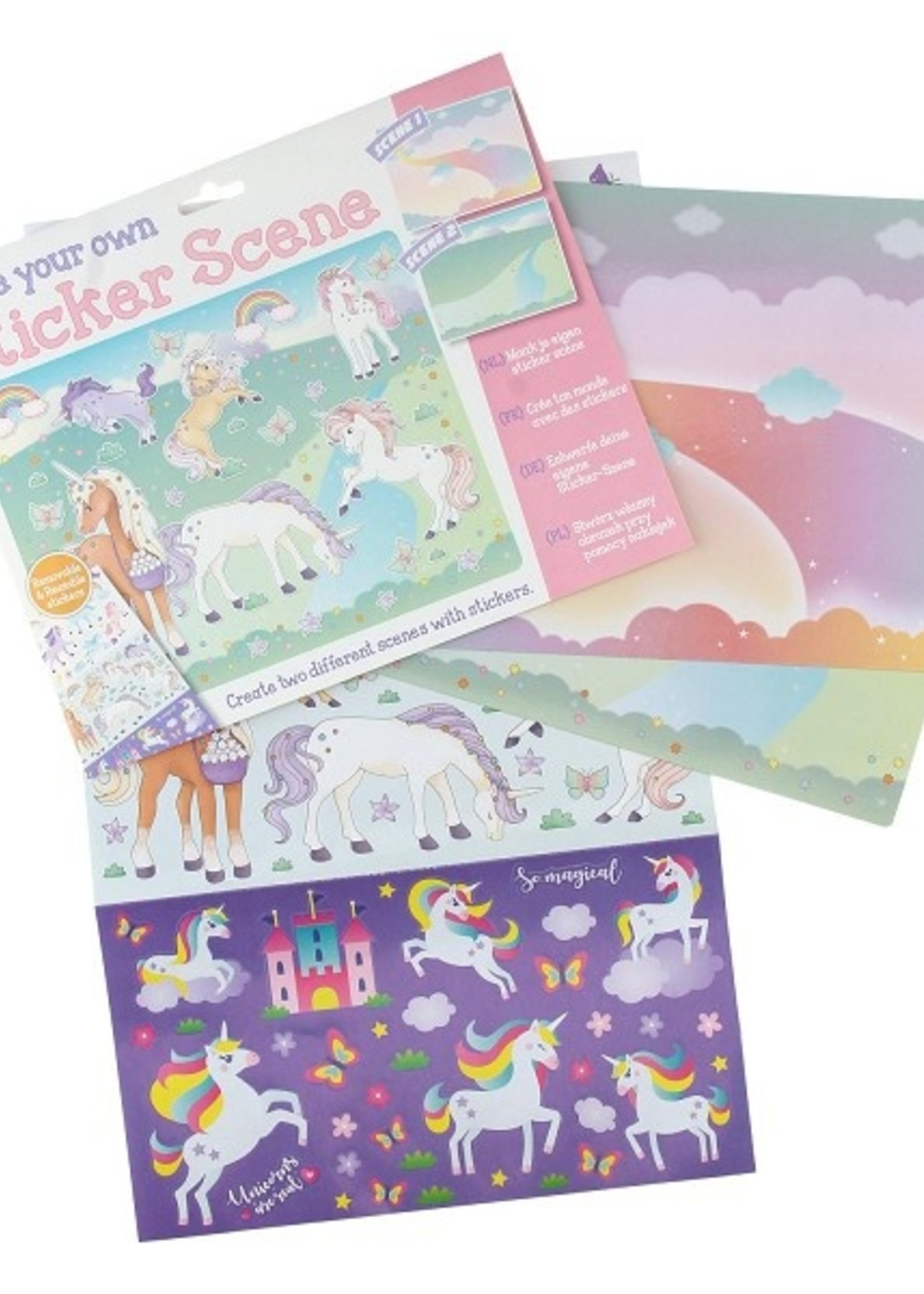 Maak je eigen sticker scene met herbruikbare stickers