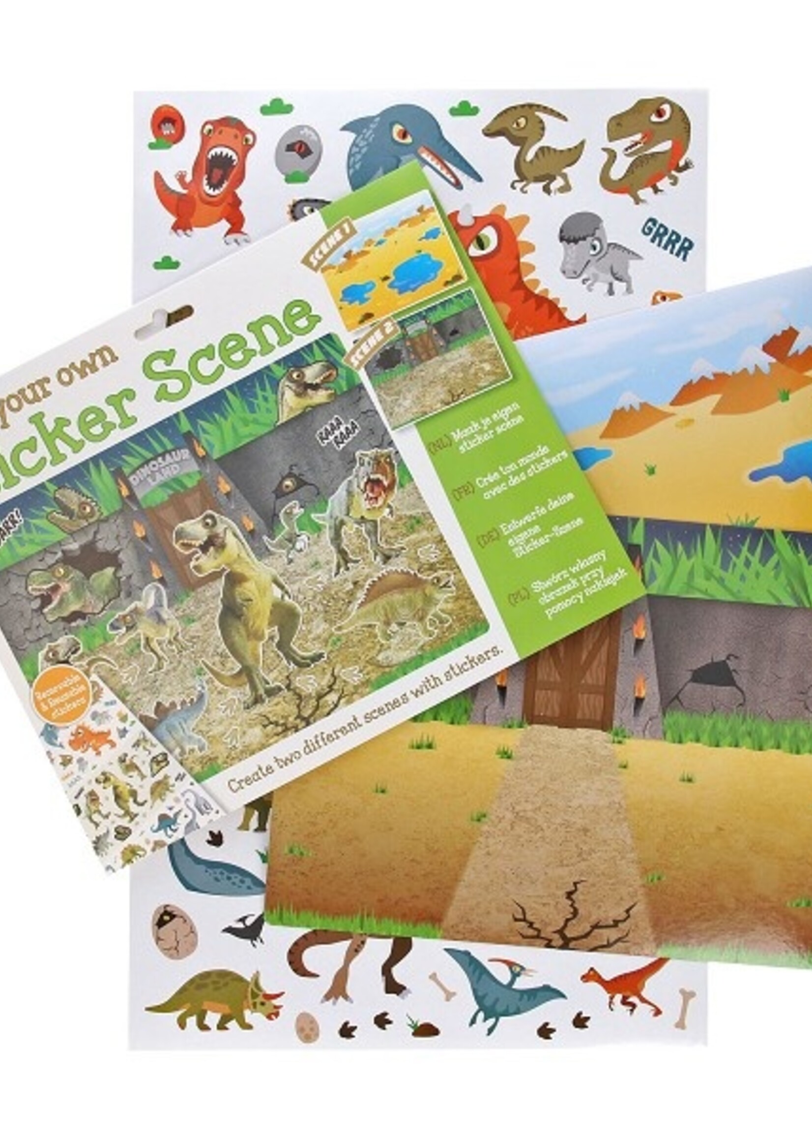 Maak je eigen sticker scene met herbruikbare stickers