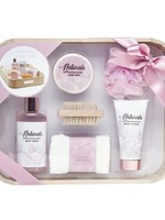 Naturals Sweet Blossom geschenkset 6-delig in houten tray 36x26cm