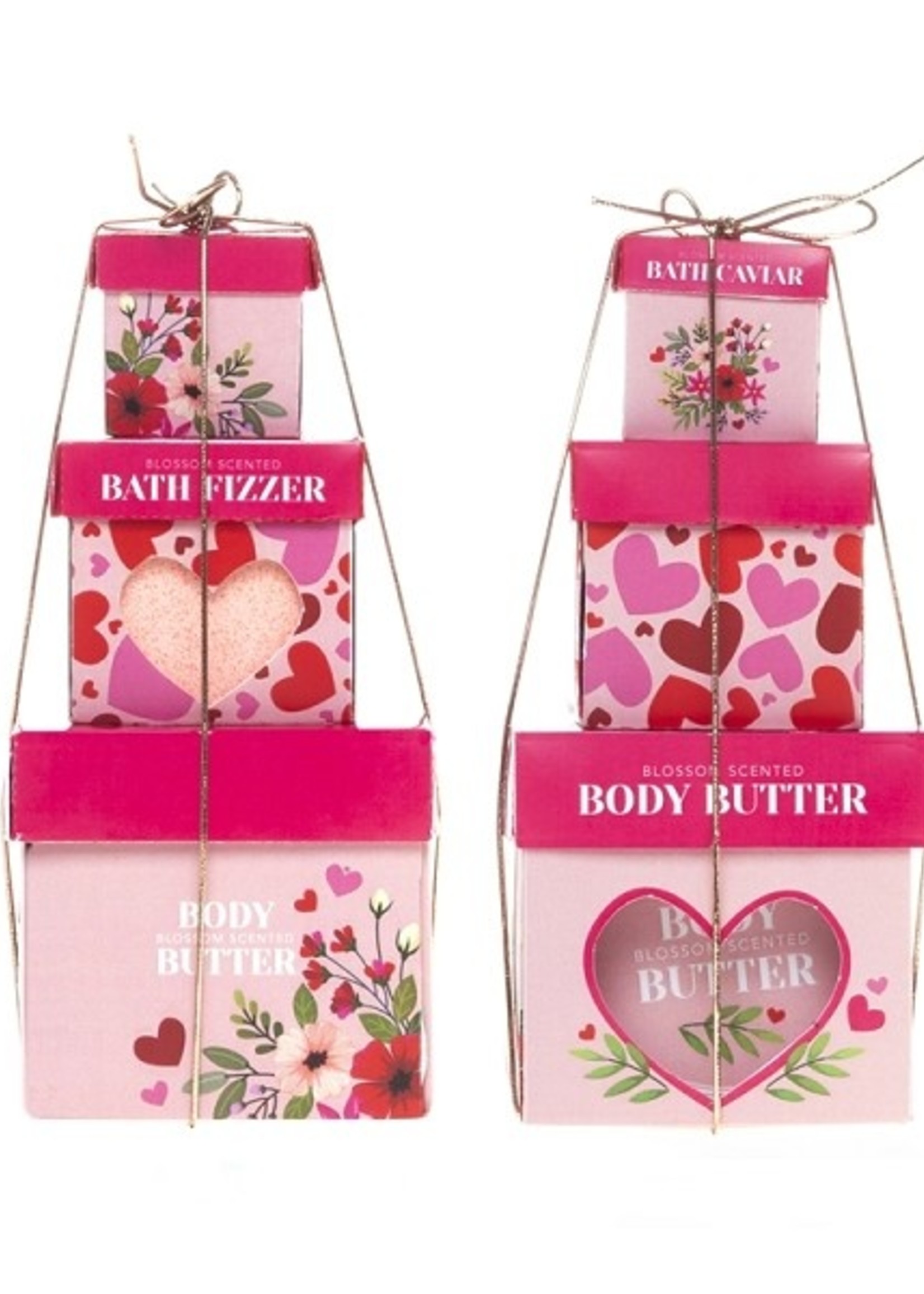 Love bad geschenkset 3-delig rose & jasmine