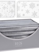 Organza decoratiestof in winter dessin 36X200cm 2 assorti dessins