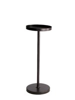 Kandelaar van metaal zwart Ø8.3x22cm