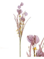 Kunstbloem balloon 10x10x56cm lila