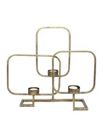 Kandelaar Bestau metaal Antiek goud Lxbxh 15x37x35cm