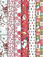 Cadeaupapier kerst LOSSE ROL 200x70cm