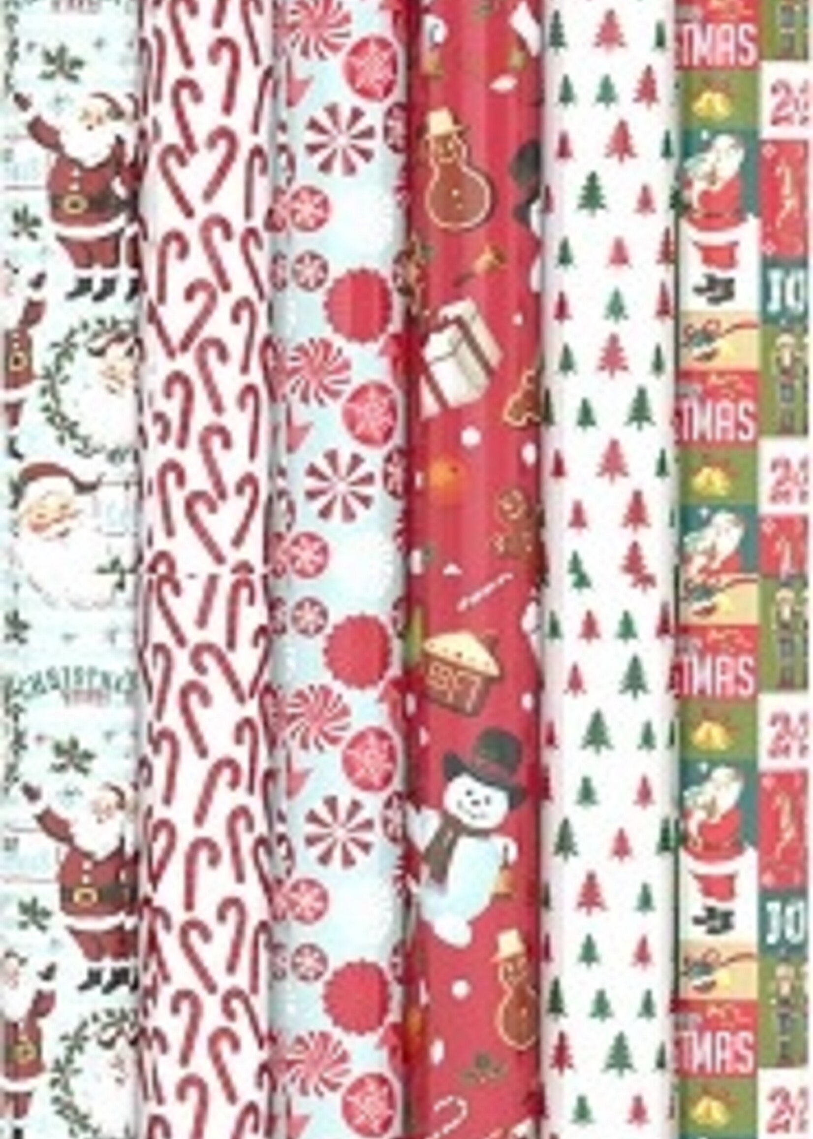 Cadeaupapier kerst LOSSE ROL 200x70cm