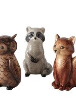 Boltze Home Beeld bosfiguur Rimmy H10cm verkrijgbaar in wasbeer, vos of uil