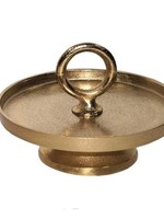 Kunstbloem Gras 12x12x56cm koper