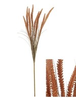 Kunstbloem Gras 12x12x56cm koper