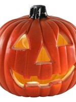 Halloween pompoen 20cm LED timer 2xAA