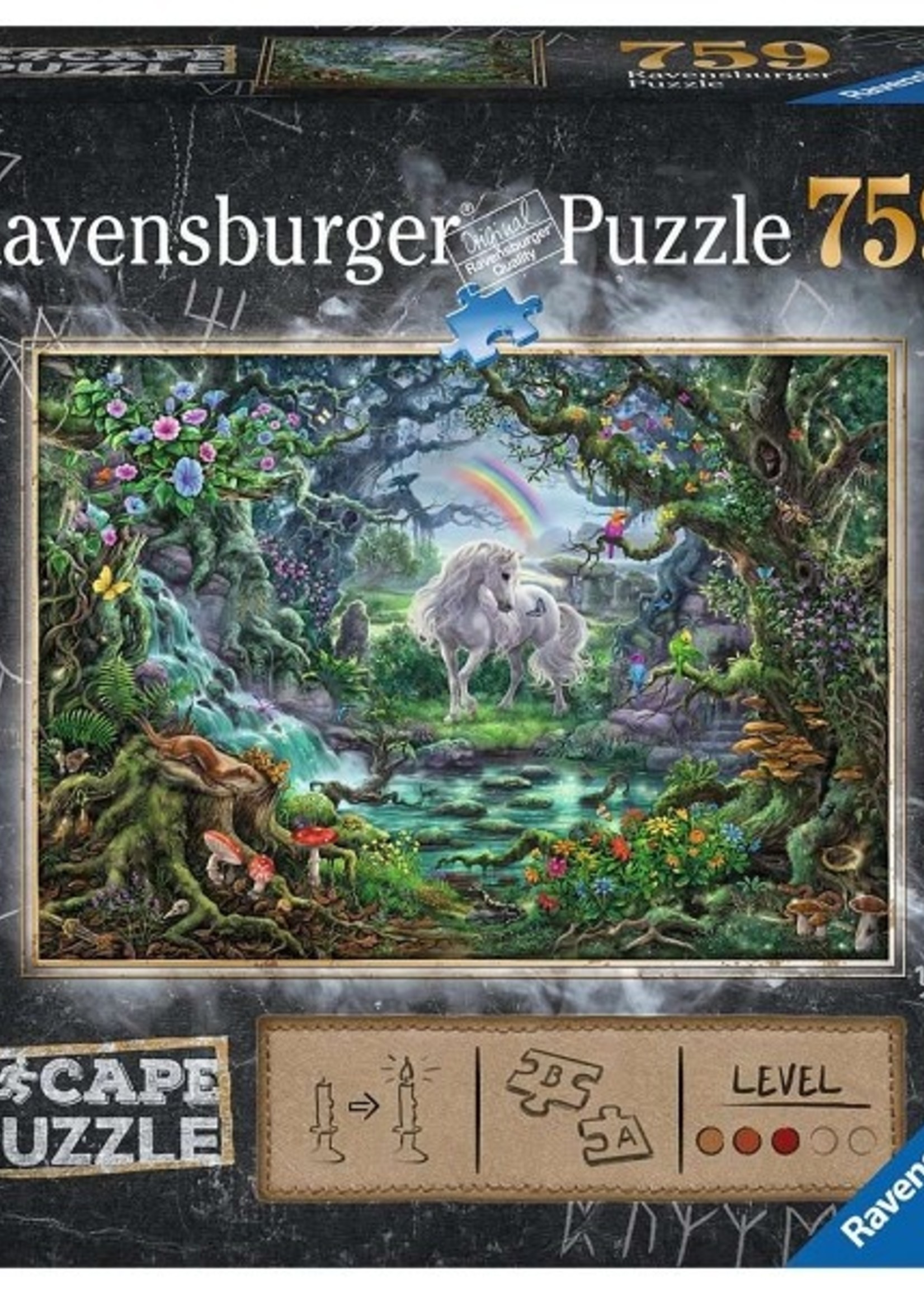 Ravensburger puzzel Escape 9 Unicorn 759 stukjes
