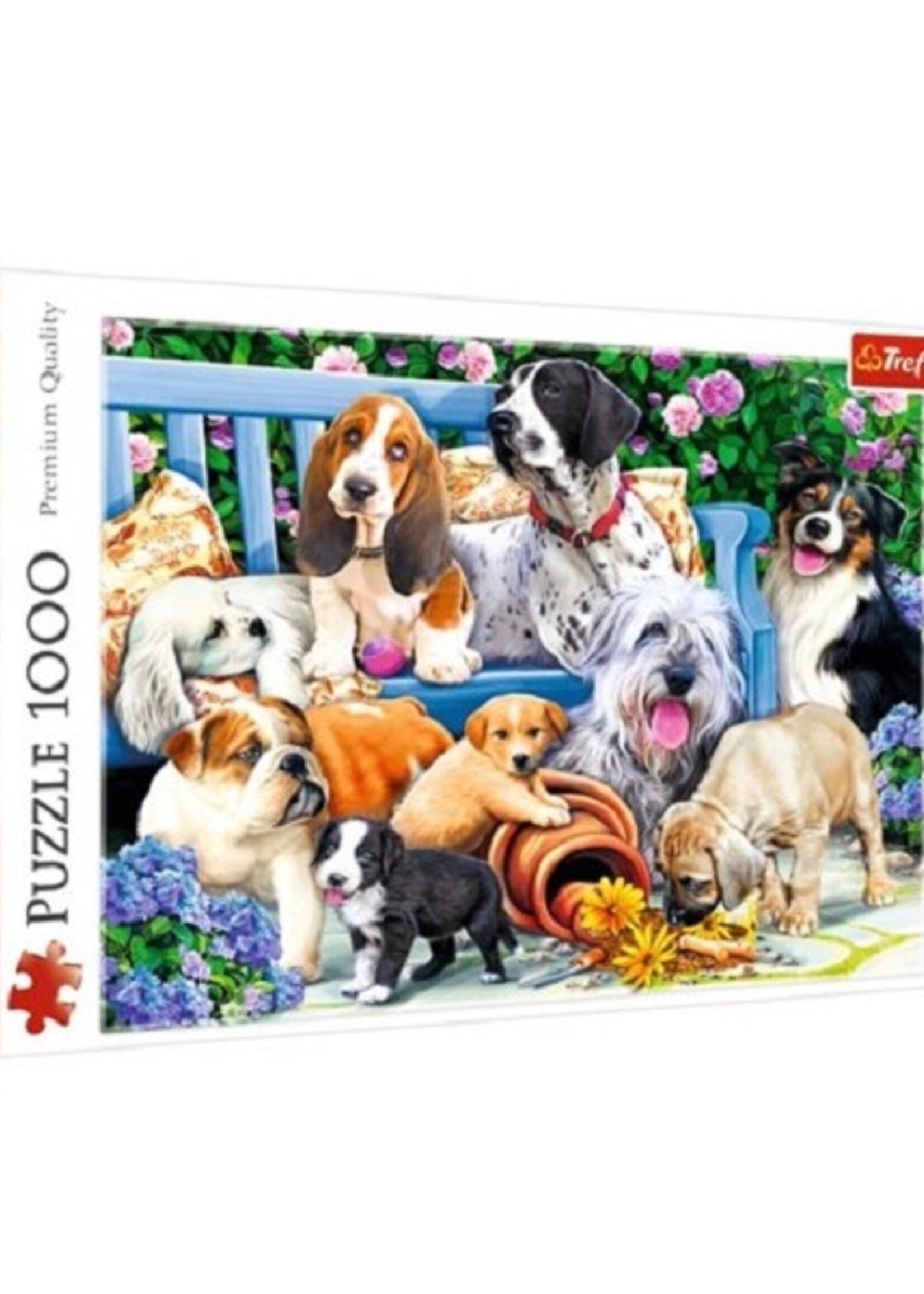 Trefl puzzel Honden in de tuin 1000 stukjes