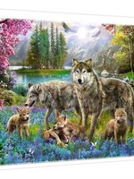Puzzel 1000 stuks - Wolven bijeenkomst