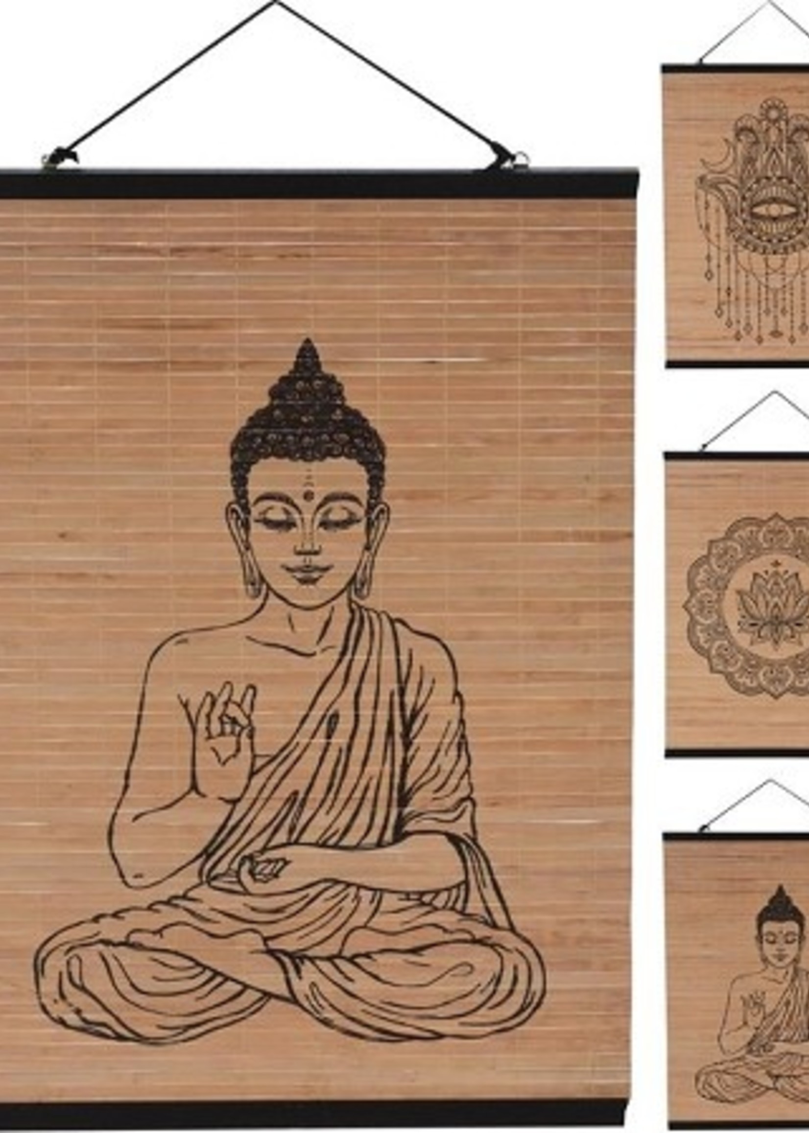 Bamboe wanddecoratie 50cm