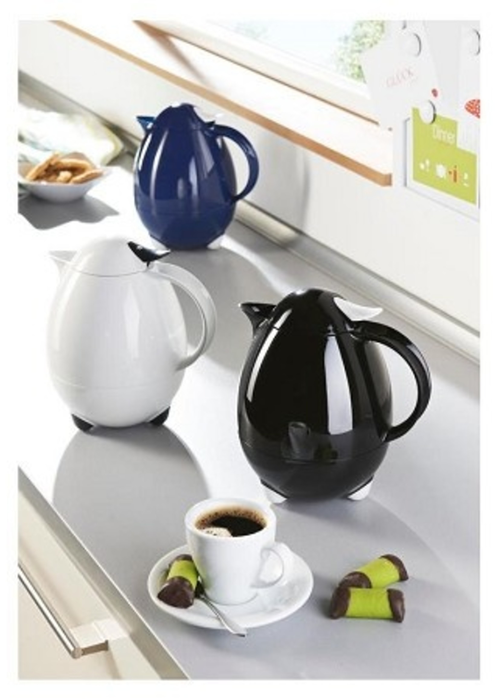 Leifheit Columbus thermoskan 1L blauw