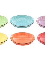 Schaal Ø23x6cm uni gemaakt van aardewerk