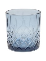Whiskey/waterglas 345ml navy blauw doos a 6 stuks