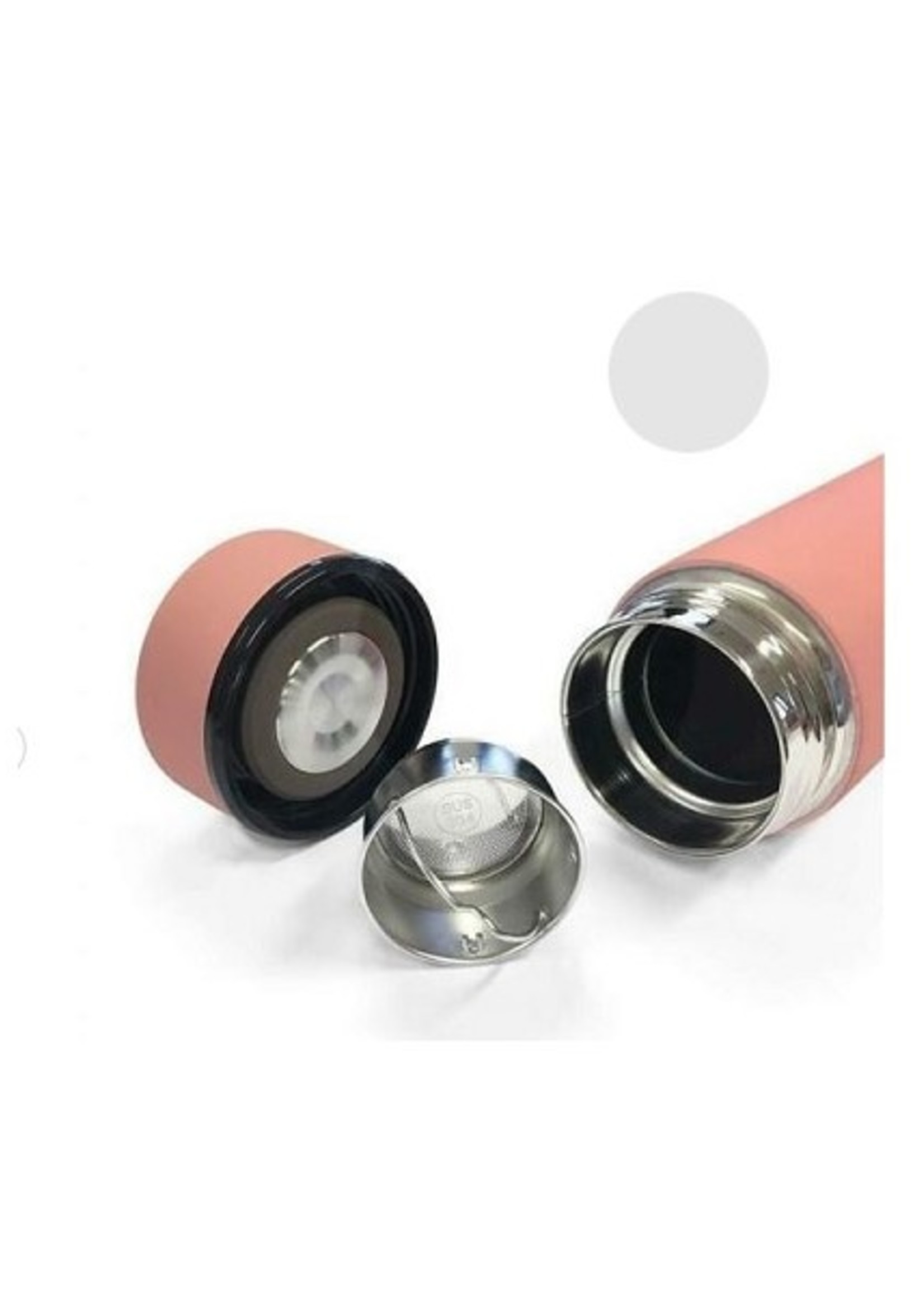 Melianda Isoleerfles RVS met uitneembaar theefilter 460ml roze