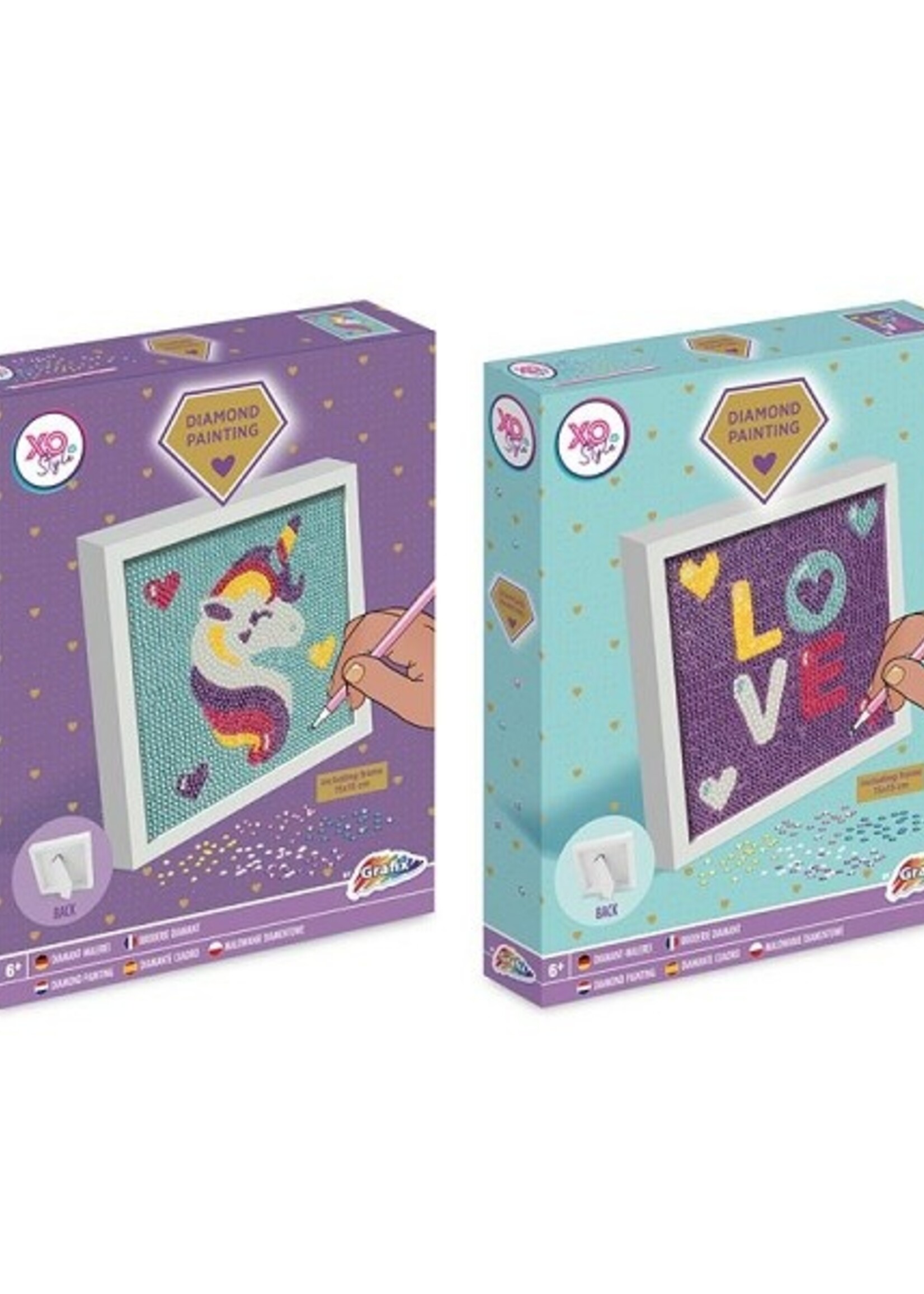Grafix Diamond Painting inclusief frame 15x15cm