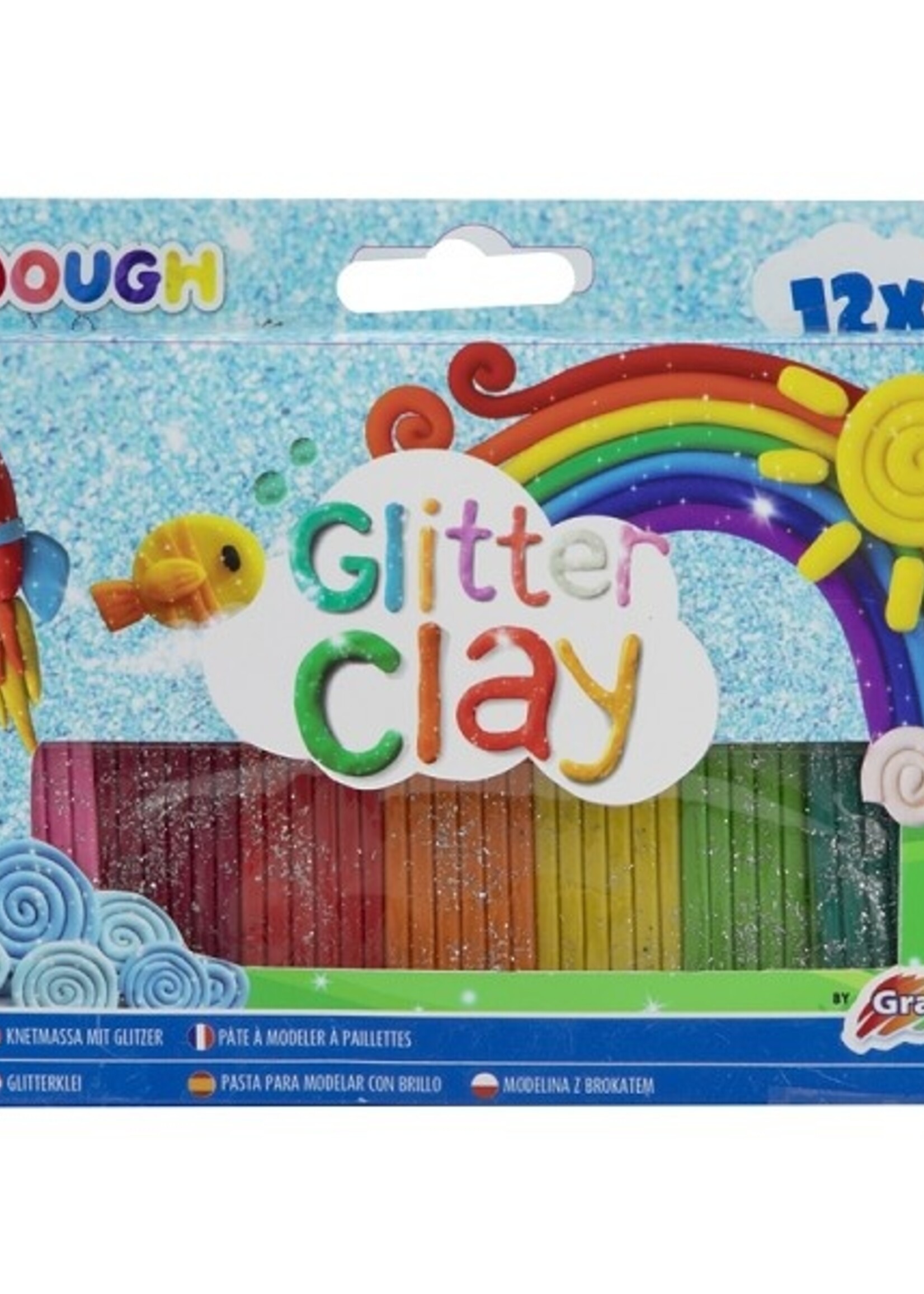 Grafix Glitterklei 12-delig