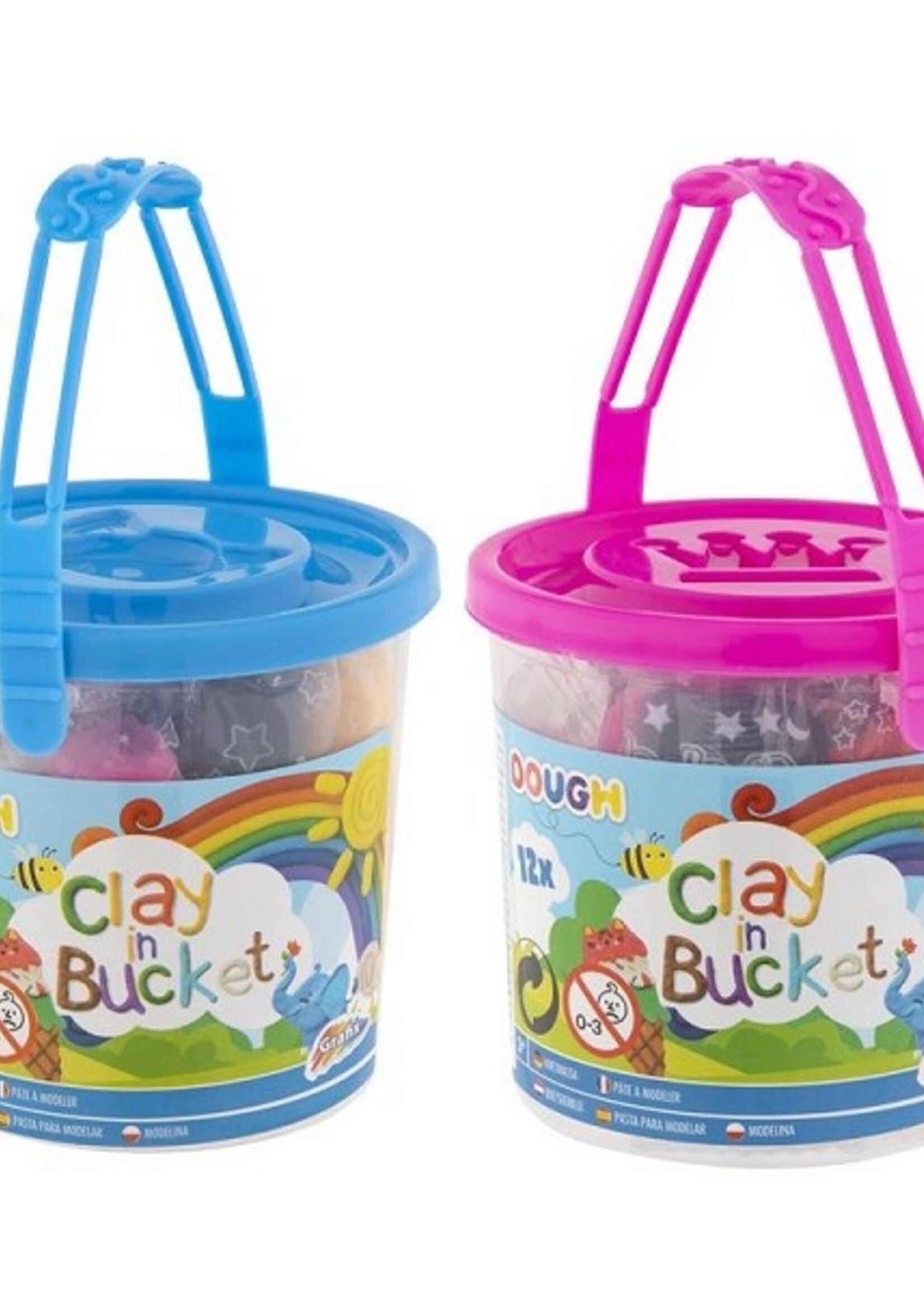 Grafix Klei in emmertje 12-delig Ø7x7cm