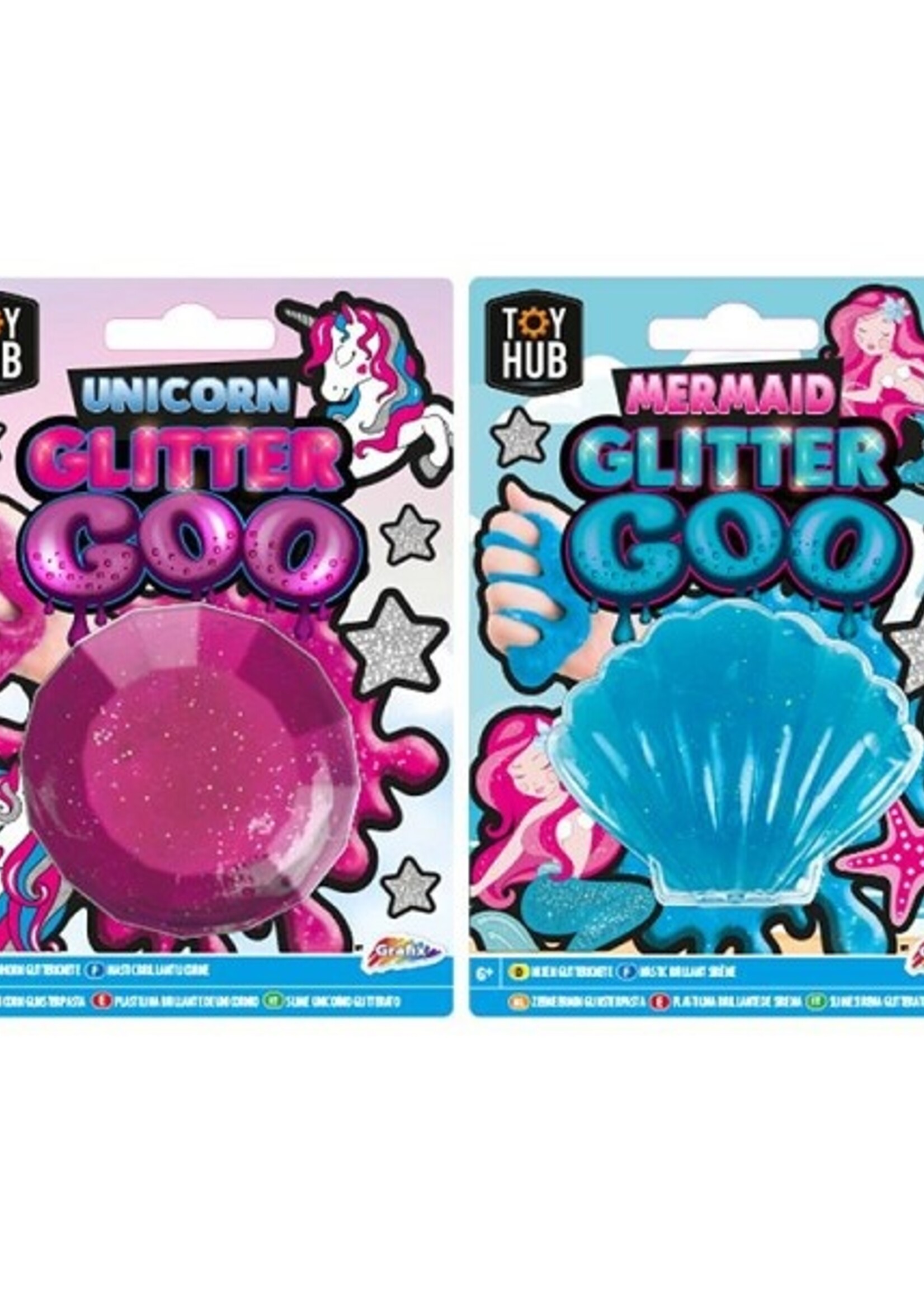 Grafix Glitter Goo slijm Eenhoorn/zeemeermin