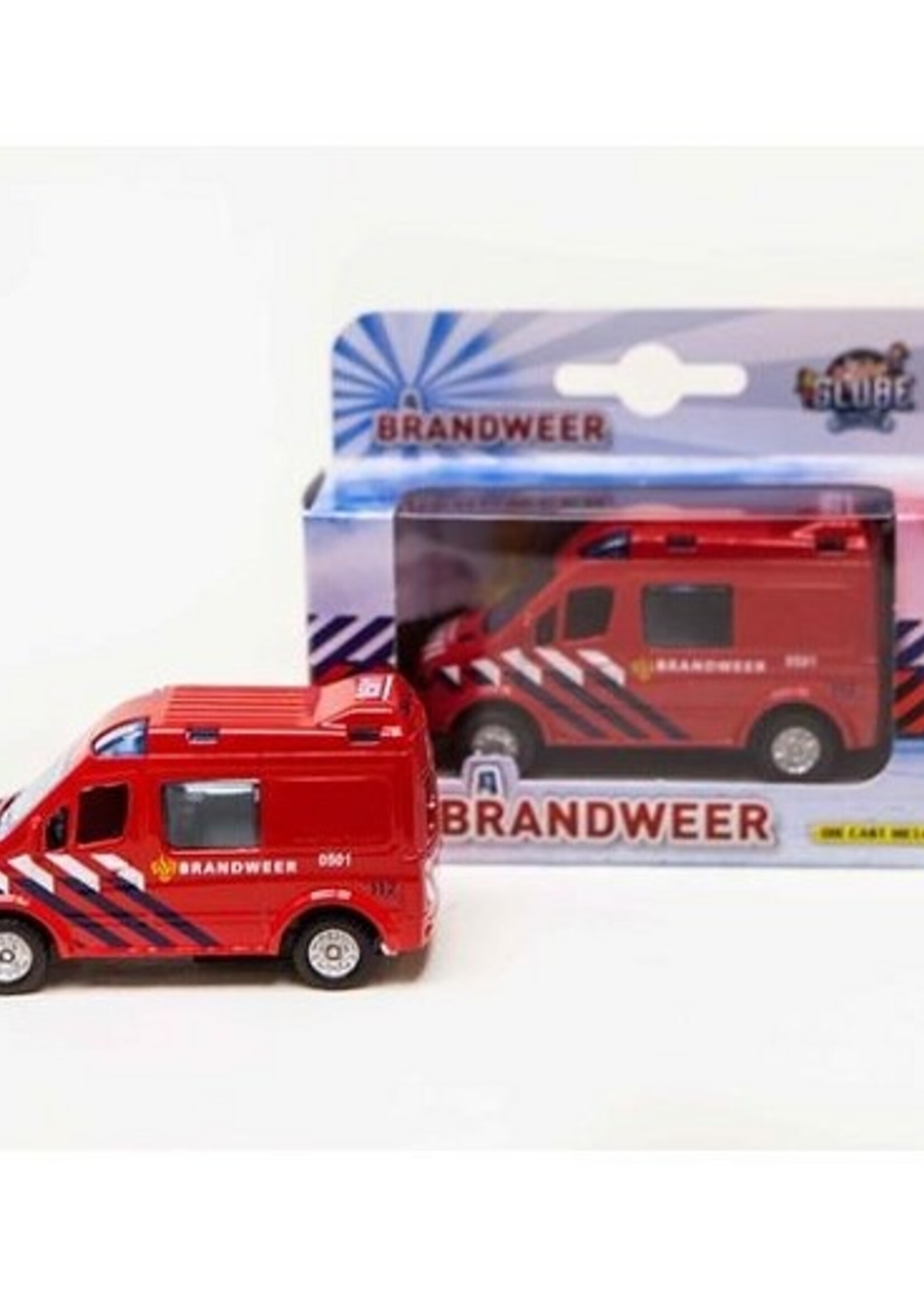 Die Cast pull back brandweer 8cm